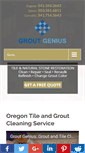 Mobile Screenshot of groutgenius.com